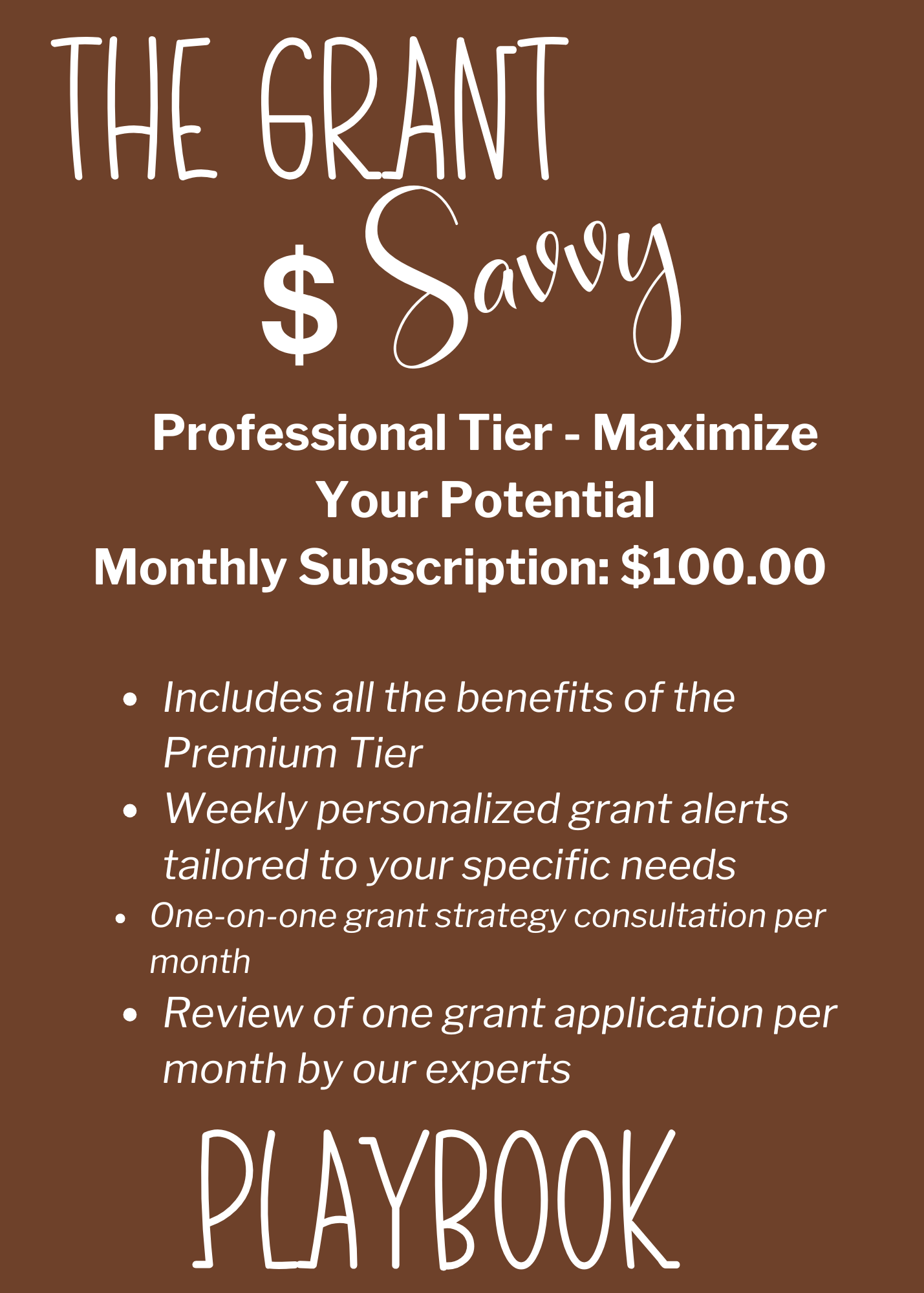 The Savvy Grant Playbook: Grant Subscription Program